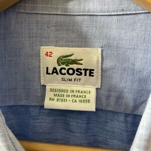 Lacoste button down shirt